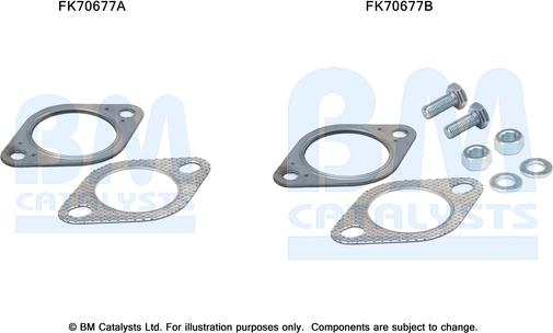 BM Catalysts FK70677 - Монтажний комплект, труба вихлопного газу autocars.com.ua