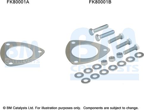BM Catalysts FK80001 - Монтажний комплект, каталізатор autocars.com.ua