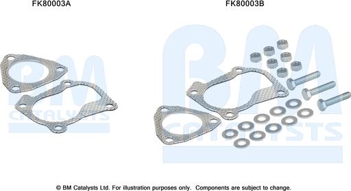 BM Catalysts FK80003 - Монтажний комплект, каталізатор autocars.com.ua