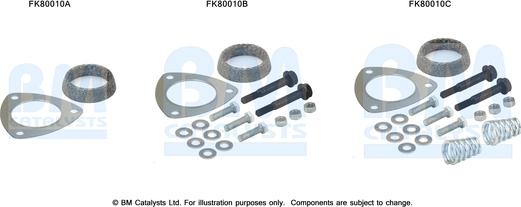 BM Catalysts FK80010 - Монтажний комплект, каталізатор autocars.com.ua