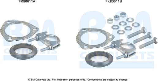 BM Catalysts FK80011 - Монтажный комплект, катализатор avtokuzovplus.com.ua