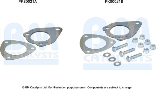 BM Catalysts FK80021 - Монтажний комплект, каталізатор autocars.com.ua