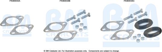 BM Catalysts FK80034 - Монтажний комплект, каталізатор autocars.com.ua