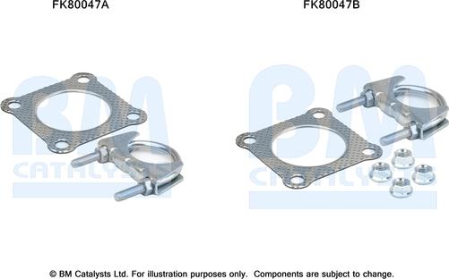 BM Catalysts FK80047 - Монтажний комплект, каталізатор autocars.com.ua