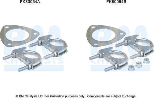 BM Catalysts FK80064 - Монтажний комплект, каталізатор autocars.com.ua