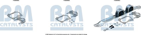 BM Catalysts FK80080 - Монтажний комплект, каталізатор autocars.com.ua