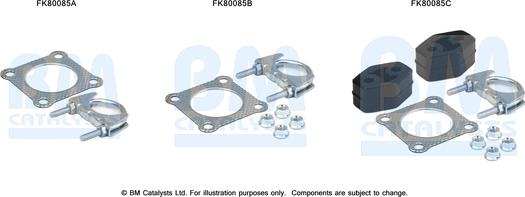 BM Catalysts FK80085 - Монтажный комплект, катализатор avtokuzovplus.com.ua