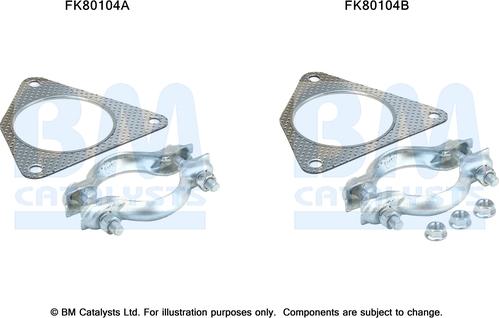 BM Catalysts FK80104 - Монтажний комплект, каталізатор autocars.com.ua