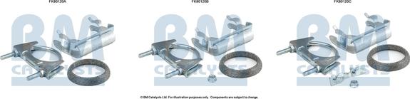 BM Catalysts FK80120 - Монтажний комплект, каталізатор autocars.com.ua