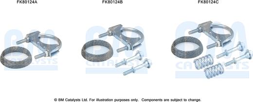 BM Catalysts FK80124 - Монтажный комплект, катализатор autodnr.net