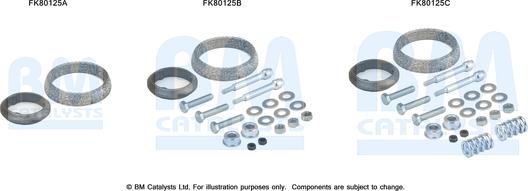 BM Catalysts FK80125 - Монтажний комплект, каталізатор autocars.com.ua