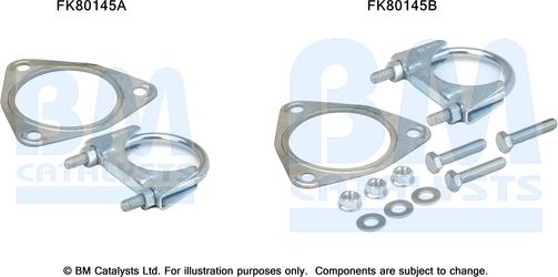 BM Catalysts FK80145 - Монтажний комплект, каталізатор autocars.com.ua