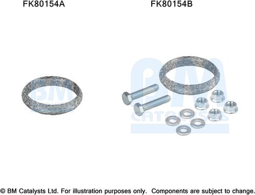 BM Catalysts FK80154 - Монтажний комплект, каталізатор autocars.com.ua