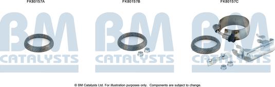 BM Catalysts FK80157 - Монтажный комплект, катализатор autodnr.net