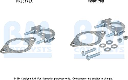 BM Catalysts FK80178 - Монтажный комплект, катализатор avtokuzovplus.com.ua