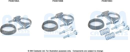 BM Catalysts FK80196 - Монтажный комплект, катализатор autodnr.net