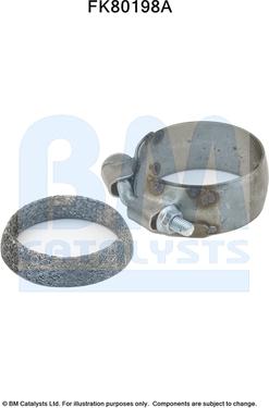 BM Catalysts FK80198 - Монтажний комплект, каталізатор autocars.com.ua