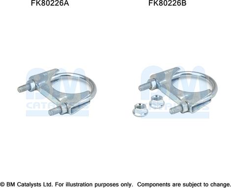 BM Catalysts FK80226 - Монтажный комплект, катализатор avtokuzovplus.com.ua