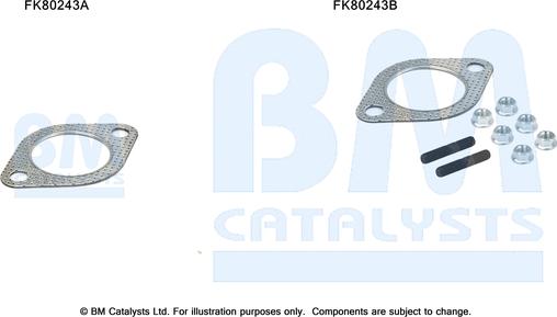 BM Catalysts FK80243 - Монтажний комплект, каталізатор autocars.com.ua