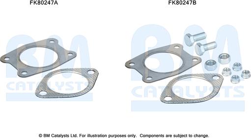 BM Catalysts FK80247 - Монтажный комплект, катализатор avtokuzovplus.com.ua