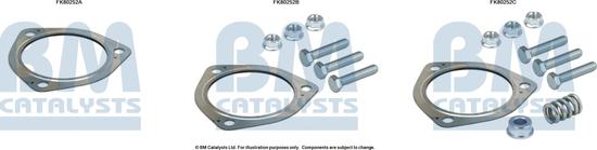 BM Catalysts FK80252 - Монтажний комплект, каталізатор autocars.com.ua