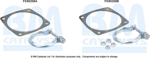 BM Catalysts FK80268 - Монтажний комплект, каталізатор autocars.com.ua