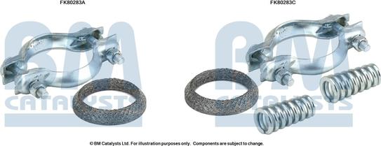 BM Catalysts FK80283 - Монтажний комплект, каталізатор autocars.com.ua