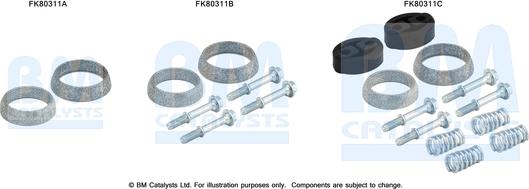 BM Catalysts FK80311 - Монтажный комплект, катализатор avtokuzovplus.com.ua