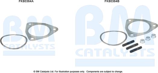 BM Catalysts FK80364 - Монтажний комплект, каталізатор autocars.com.ua