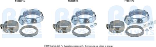 BM Catalysts FK80367 - Монтажный комплект, катализатор avtokuzovplus.com.ua