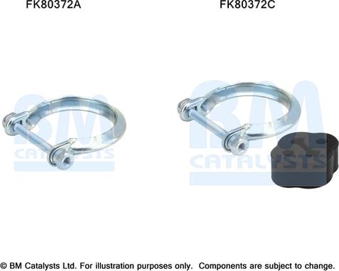 BM Catalysts FK80372 - Монтажний комплект, каталізатор autocars.com.ua