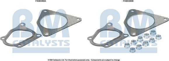 BM Catalysts FK80380 - Монтажный комплект, катализатор avtokuzovplus.com.ua