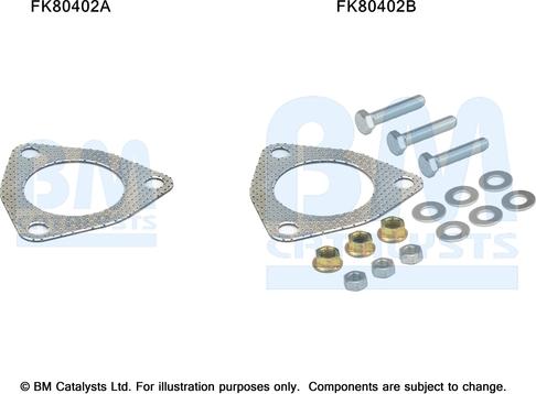 BM Catalysts FK80402 - Монтажный комплект, катализатор avtokuzovplus.com.ua