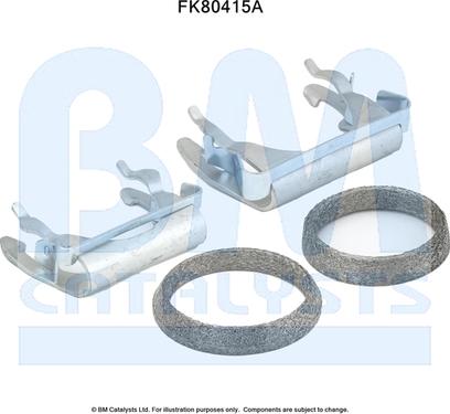 BM Catalysts FK80415 - Монтажний комплект, каталізатор autocars.com.ua
