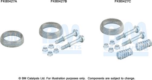 BM Catalysts FK80427 - Монтажний комплект, каталізатор autocars.com.ua