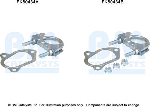 BM Catalysts FK80434 - Монтажный комплект, катализатор avtokuzovplus.com.ua