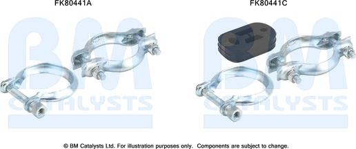 BM Catalysts FK80441 - Монтажний комплект, каталізатор autocars.com.ua