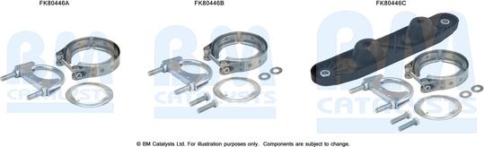 BM Catalysts FK80446 - Монтажний комплект, каталізатор autocars.com.ua