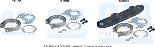 BM Catalysts FK80470 - Монтажний комплект, каталізатор autocars.com.ua