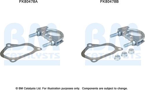 BM Catalysts FK80478 - Монтажний комплект, каталізатор autocars.com.ua