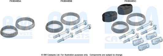 BM Catalysts FK80485 - Монтажний комплект, каталізатор autocars.com.ua