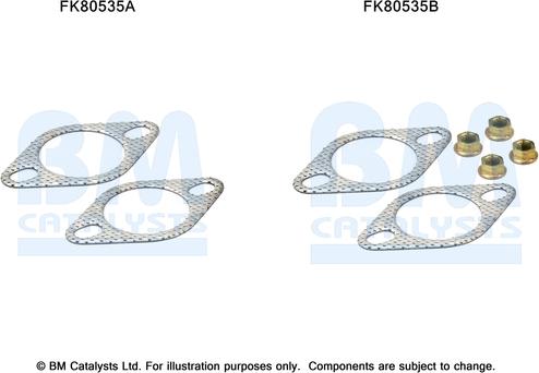 BM Catalysts FK80535 - Монтажний комплект, каталізатор autocars.com.ua