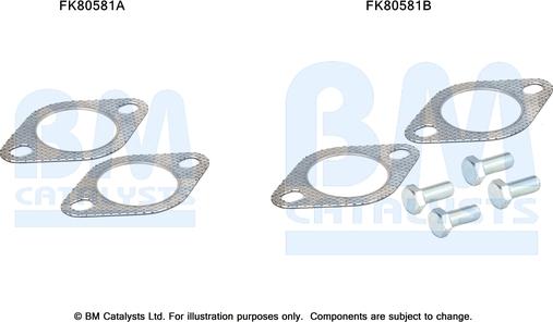 BM Catalysts FK80581 - Монтажний комплект, каталізатор autocars.com.ua