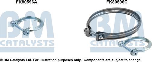 BM Catalysts FK80596 - Монтажний комплект, каталізатор autocars.com.ua