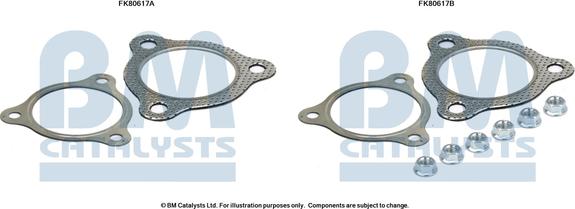 BM Catalysts FK80617 - Монтажний комплект, каталізатор autocars.com.ua