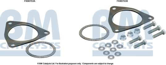 BM Catalysts FK80753 - Монтажний комплект, каталізатор autocars.com.ua