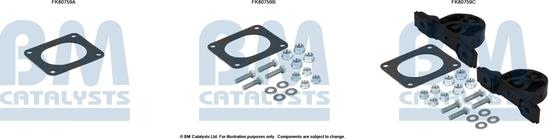 BM Catalysts FK80759 - Монтажний комплект, каталізатор autocars.com.ua