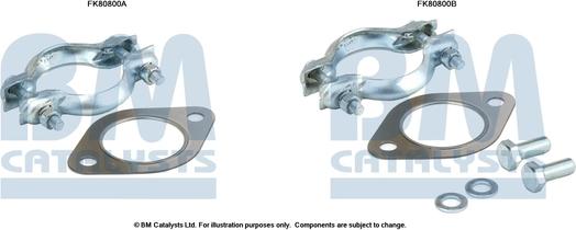 BM Catalysts FK80800 - Монтажний комплект, каталізатор autocars.com.ua