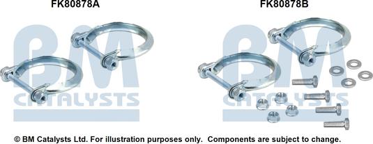 BM Catalysts FK80878 - Монтажний комплект, каталізатор autocars.com.ua