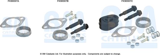 BM Catalysts FK90007 - Монтажный комплект, катализатор avtokuzovplus.com.ua